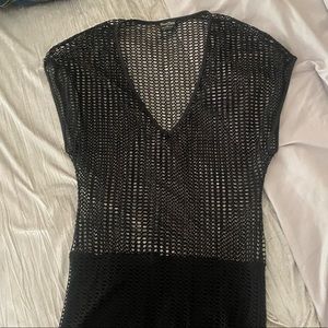 Beachbunny black see through swim coverup dress